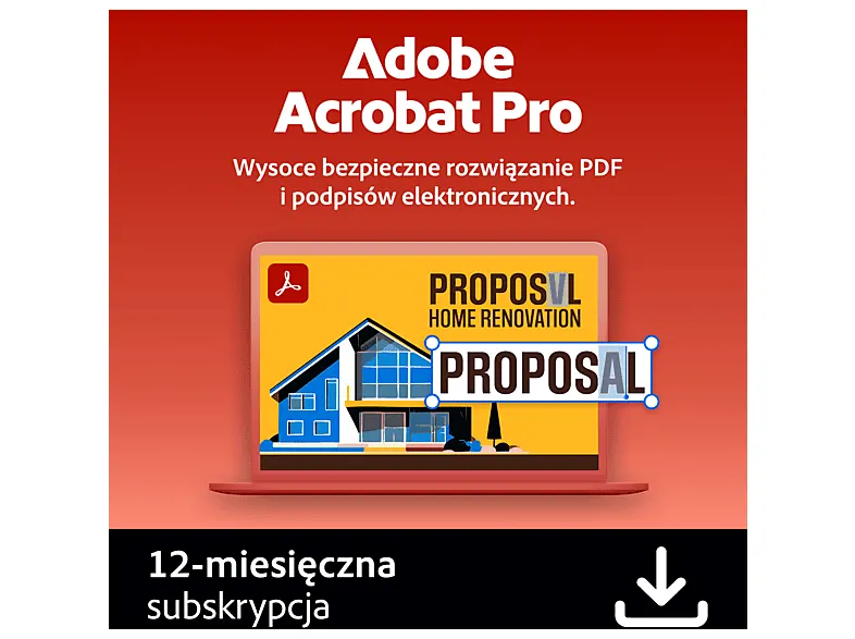 Kod aktywacyjny ADOBE Program Acrobat Pro 12 miesięcy