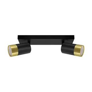 PUZON SPT GU10 2L BLACK/GOLDEN