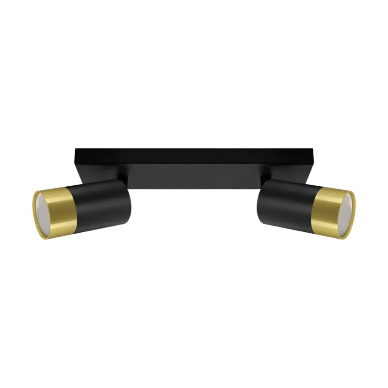 PUZON SPT GU10 2L BLACK/GOLDEN