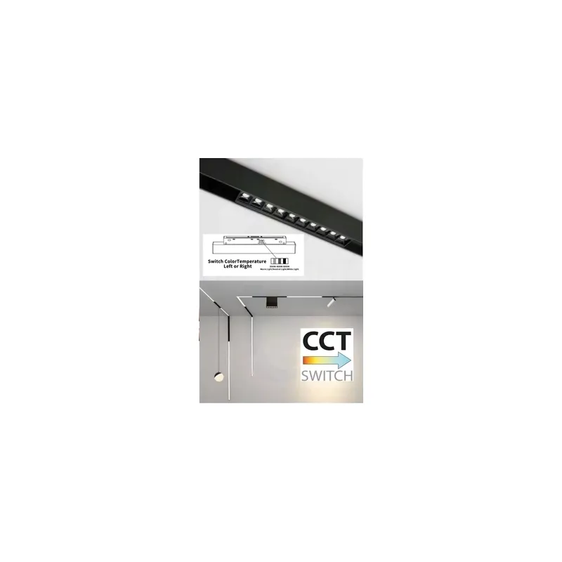 OPRAWA MAGNETYCZNA 3000K 19.5cm CZARNA 10122