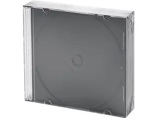 Pudełko na płyty CD/DVD HEITECH 5 szt. Slim Czarny