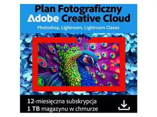 Kod aktywacyjny ADOBE Program Plan fotograficzny Creative Cloud 12 miesięcy