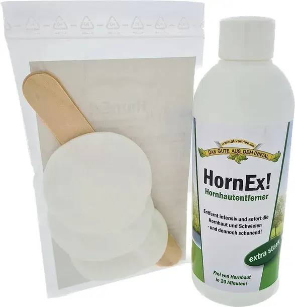 HornEx Ekstra Mocny Płyn na Zrogowaciały naskórek Pięty Łokcie 250 ml