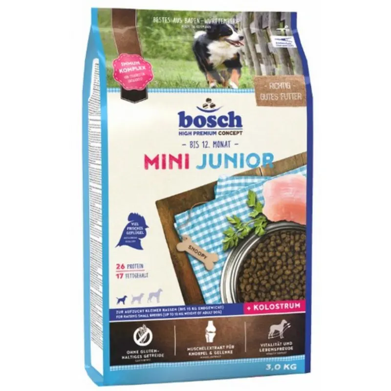 BOSCH Mini Junior - sucha karma dla psa - 3 kg