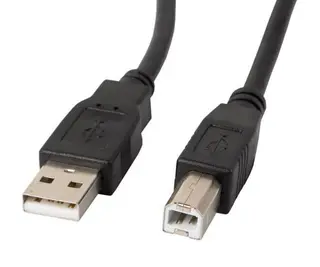 Lanberg Kabel USB-A(M)->USB-B(M) 2.0 0.5M CZARNY