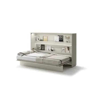 Półkotapczan poziomy BC-05 Bed Concept | 120x200 cm | Kaszmir | składany | funkcjonalny | oszczędność przestrzeni