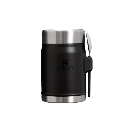 Termos obiadowy Stanley Legendary Black 2.0 – z łyżką, 400 ml, czarny