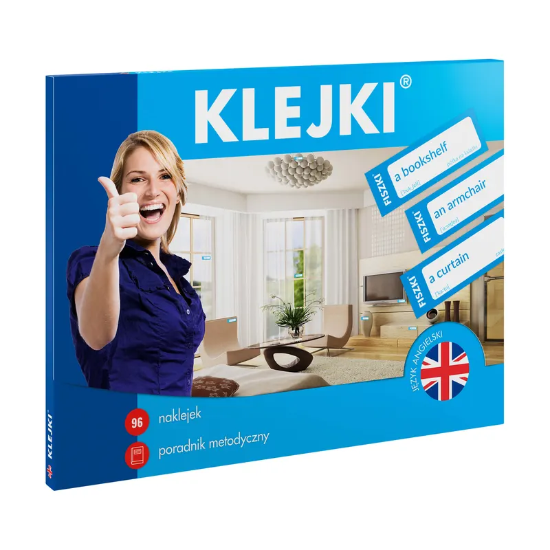 NAKLEJKI edukacyjne do nauki języka - angielski