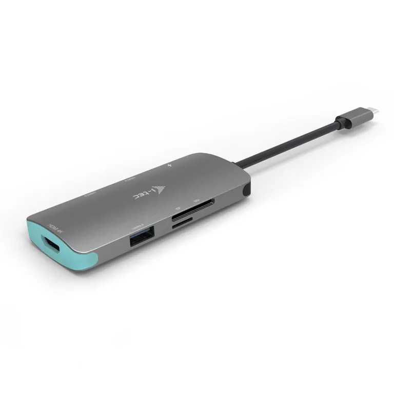 i-tec USB-C Metal Nano Stacja Dokująca 1x HDMI 4K Ultra HD 3840 x 2016 @ 30Hz 1x czytnik SD 1x czytnik micro SD 3x USB 3.0 1x USB-C Power D