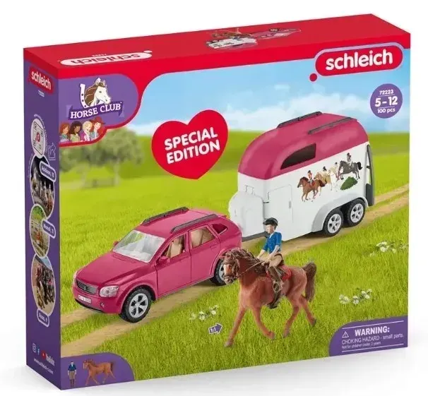 Schleich 72223 Zestaw Samochód z Przyczepą