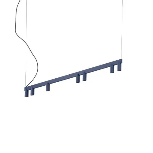 Lampa wisząca FOURTY LINE LED 8W + 7xGU10 granatowa 12293 Nowodvorski