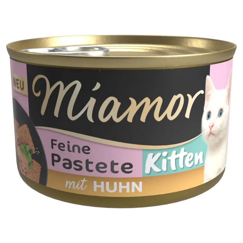 Miamor Feine Pastete Kitten, 12 x 85 g - Kurczak