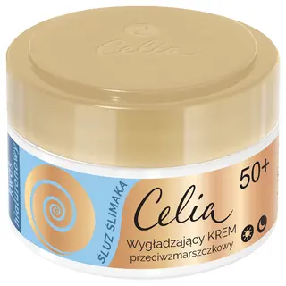 Celia Śluz Ślimaka Wygładzający krem przeciwzmarszczkowy 50+ z kwasem hialuronowym 50 ml
