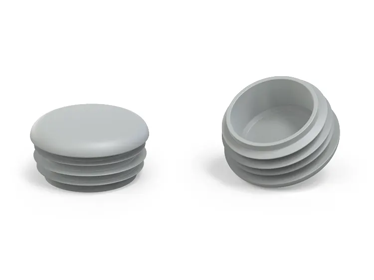 Zaślepka do profili okrągłych D-28mm, 1,0mm-2,5mm, RAL7042 (szary)