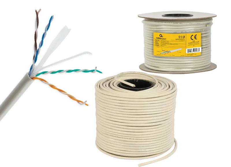 Gembird Kabel UTP KAT 6 drut AWG24 100m szary