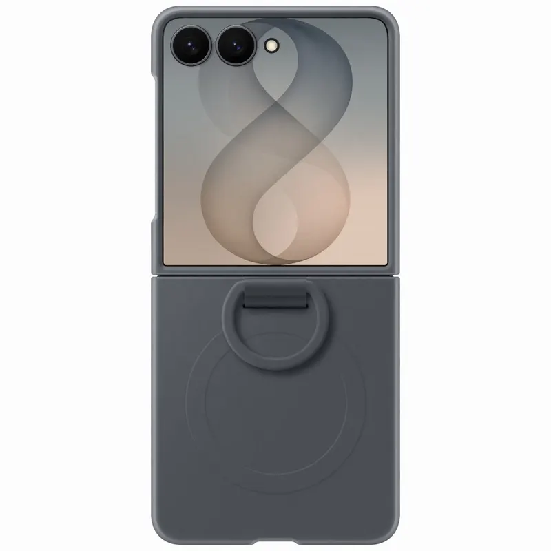 Etui Samsung Silicone Ring Magnet Case do Galaxy Z Flip8 czarne