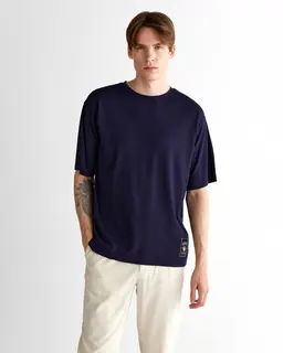 Gant T-Shirt Męski Z Nadrukiem Okrągły Kołnierzyk Relaxed Fit