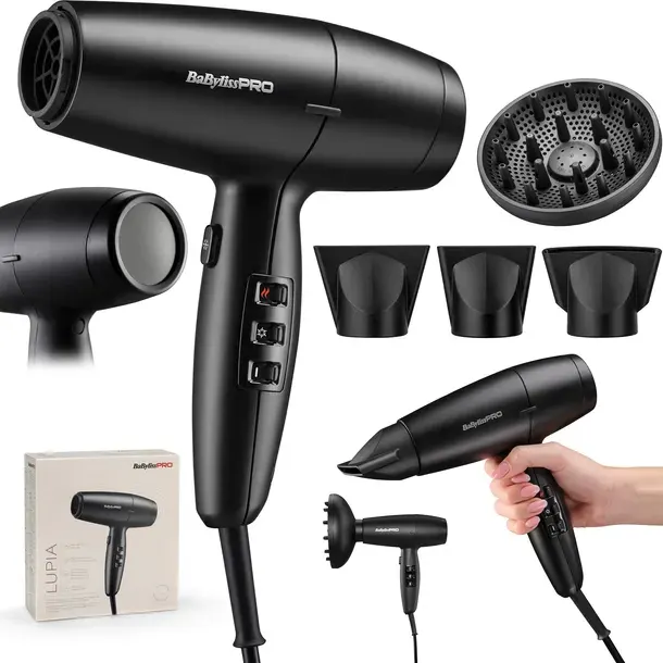 BaBylissPRO LUPIA BAB7600E suszarka do włosów 2200W jonowa lekka