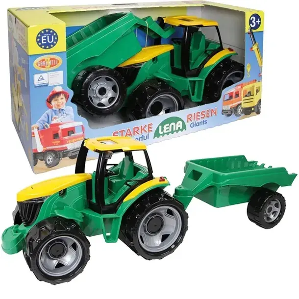 LENA TRAKTOR Z PRZYCZEPĄ GIGANT CIĄGNIK ROLNICZY DUŻY MAXI