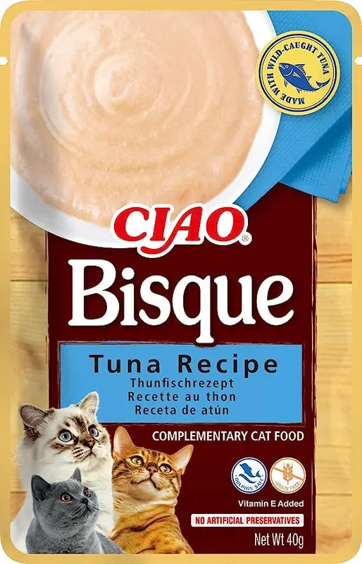 INABA Ciao Bisque Tuna Zupa z tuńczykiem Mono - przysmak dla kota - 40g