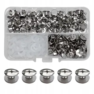 ZESTAW 90 WKRĘTÓW DO KSIĄŻEK M5 X 4 MM ZE STALI NIERDZEWNEJ