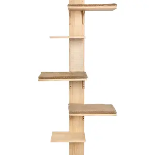 Kerbl Pet drapak ścienny dla kota Timber - Naturalny / szary