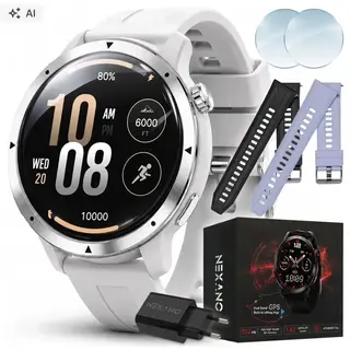 Smartwatch Damski Wodoodporny AMOLED Dual GPS Zegarek 5ATM Trasy GPX MenuPL