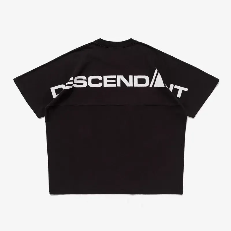 Japan DESCENDANT Bat Sleeve Back Patch Loose Men's Short Sleeved T-shirt 25SS New Arrival