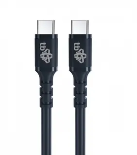 TB Kabel USB C - USB C 50cm silikon czarny 2.0