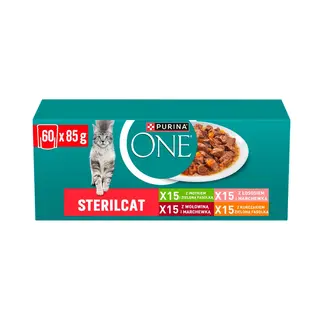PURINA One Sterilcat Box - mokra karma dla kota - 60x85g