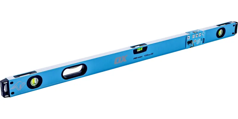 WYTRZYMAŁA Poziomica aluminiowa libella OX-P024412 120cm 1,2m 3 libelle