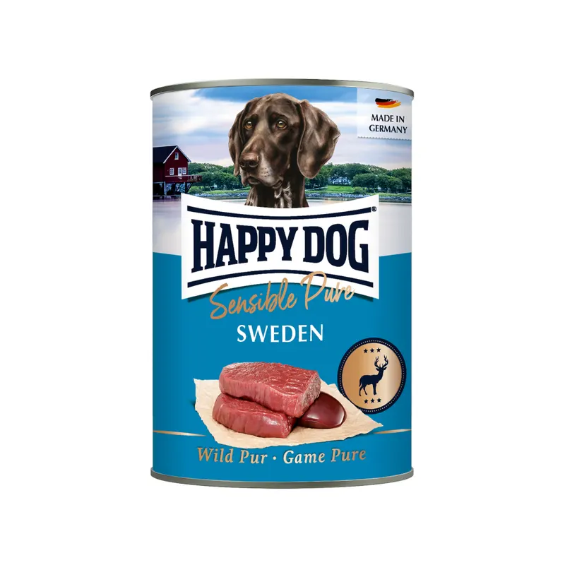 Happy Dog Sensible Pure 6 x 400 g - Sweden (Wild Pur)