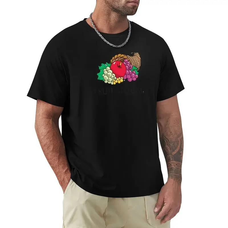 Fruit of the Loom cornucopia original T-Shirt affliction shirts oversized graphic tee animal prinfor boys black t shirts for men