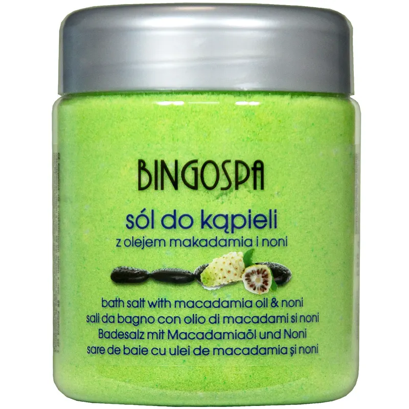 Sól do kąpieli z olejem makadamia i noni BINGOSPA
