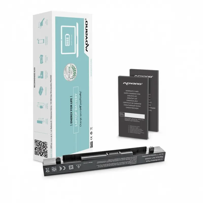 Movano Bateria A41-X550A do Asus X550 A450 K550 - 4400 mAh (63 Wh)