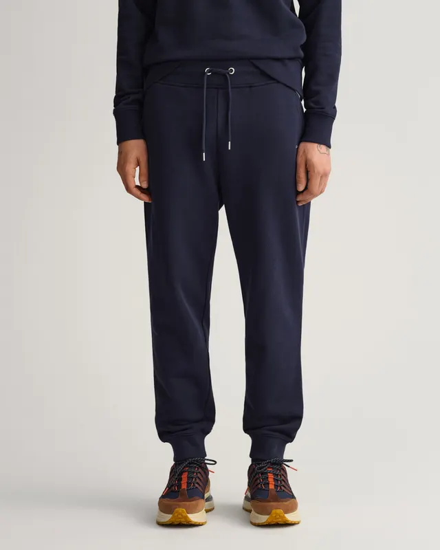 Gant Spodnie Dresowe Męskie Relaxed Fit Granatowe