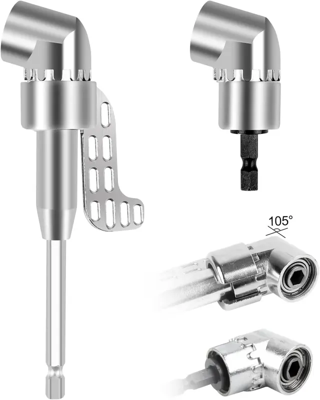 ADAPTER KĄTOWY 105° DO WKRĘTARKI 1/4' ZESTAW 2 SZTUKI