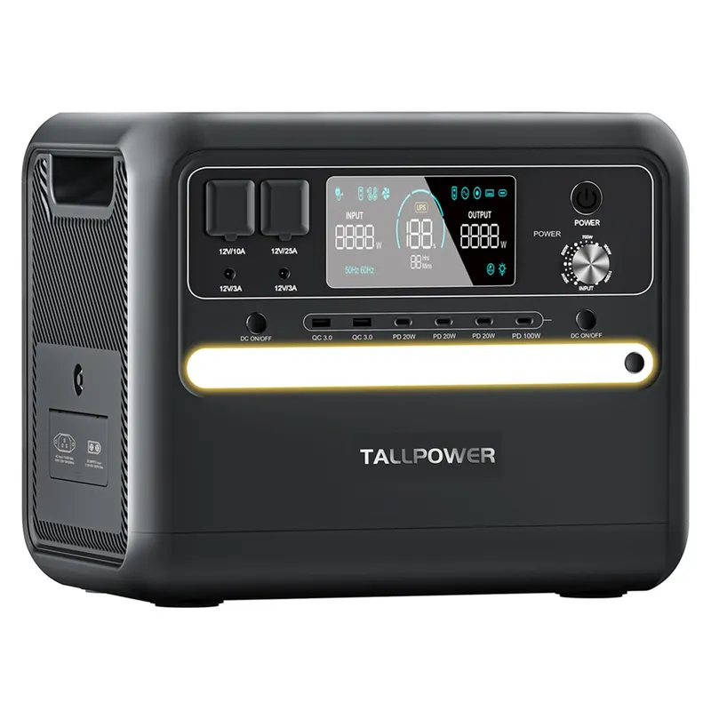 TALLPOWER V2400 przenośna elektrownia czarna