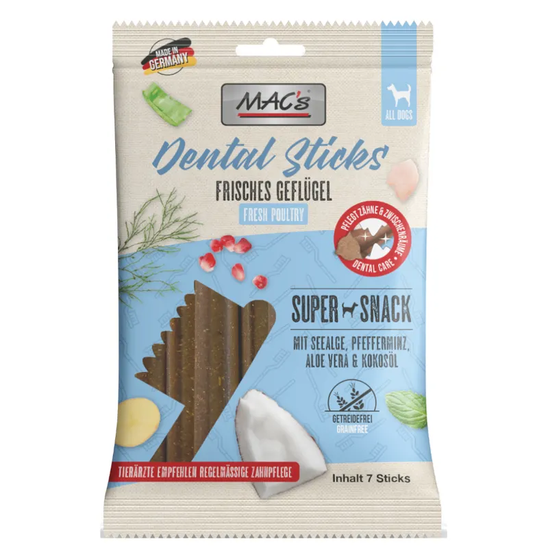 MAC's Dental Sticks dla psów - Świeży drób