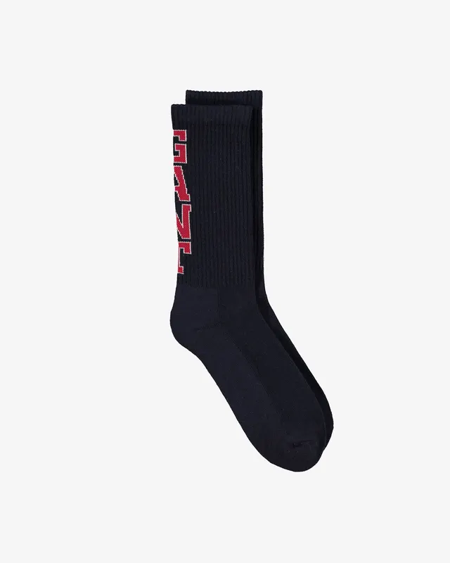 Gant Skarpetki Unisex Z Nadrukiem Granatowe