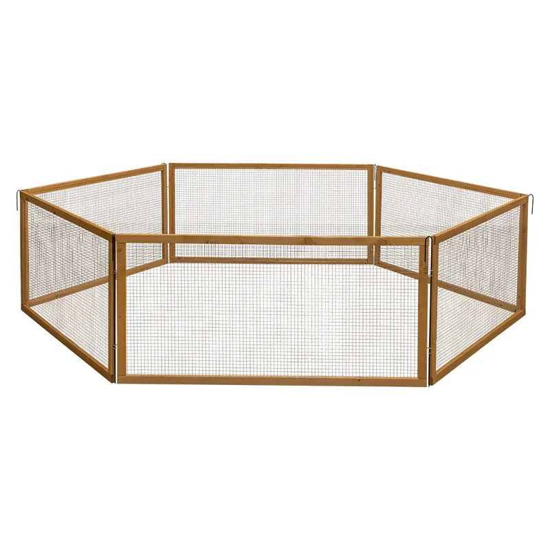 Kerbl Pet VARIO Wybieg zewnętrzny z siatką - Dł. 120 x szer. 120 x wys. 59 cm, 6 elementów