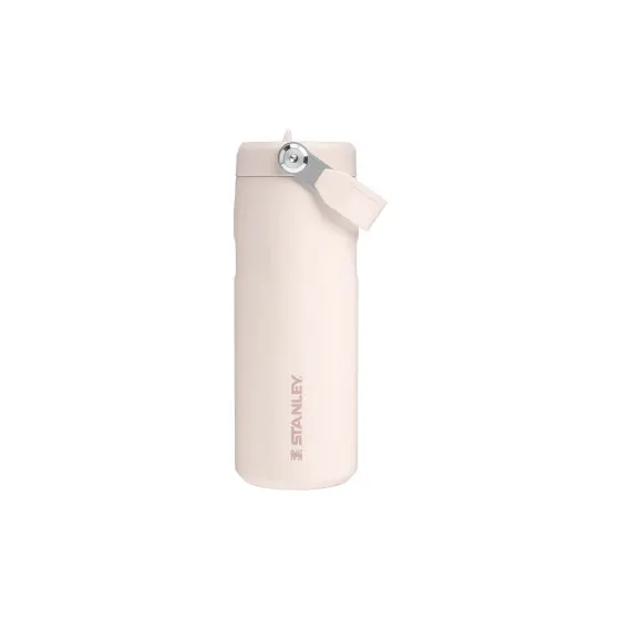 Butelka na wodę Stanley Iceflow™ Flip Straw 2.0 Rose Quartz – 470 ml, różowa