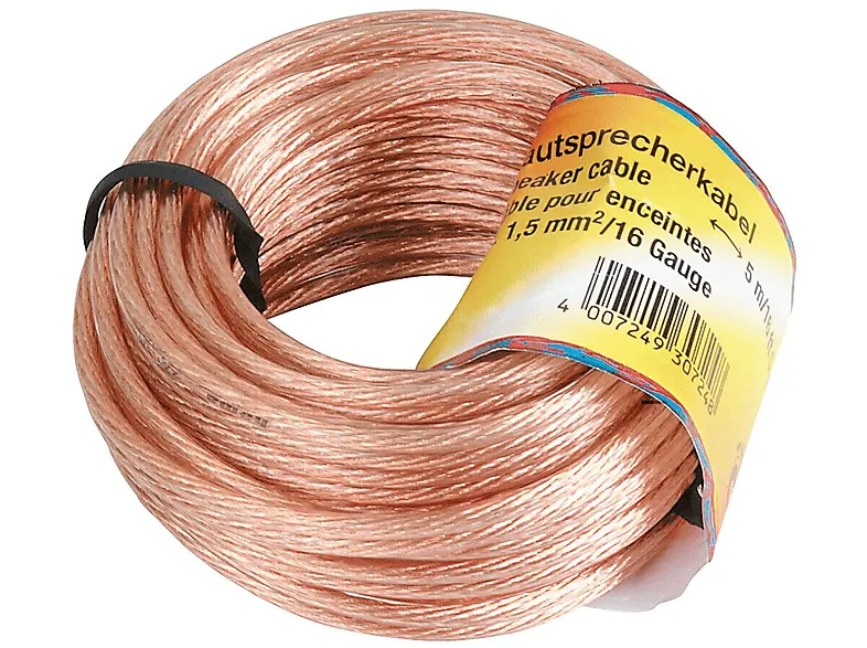 Kabel HAMA głośnikowy 2x1,5mm 10m