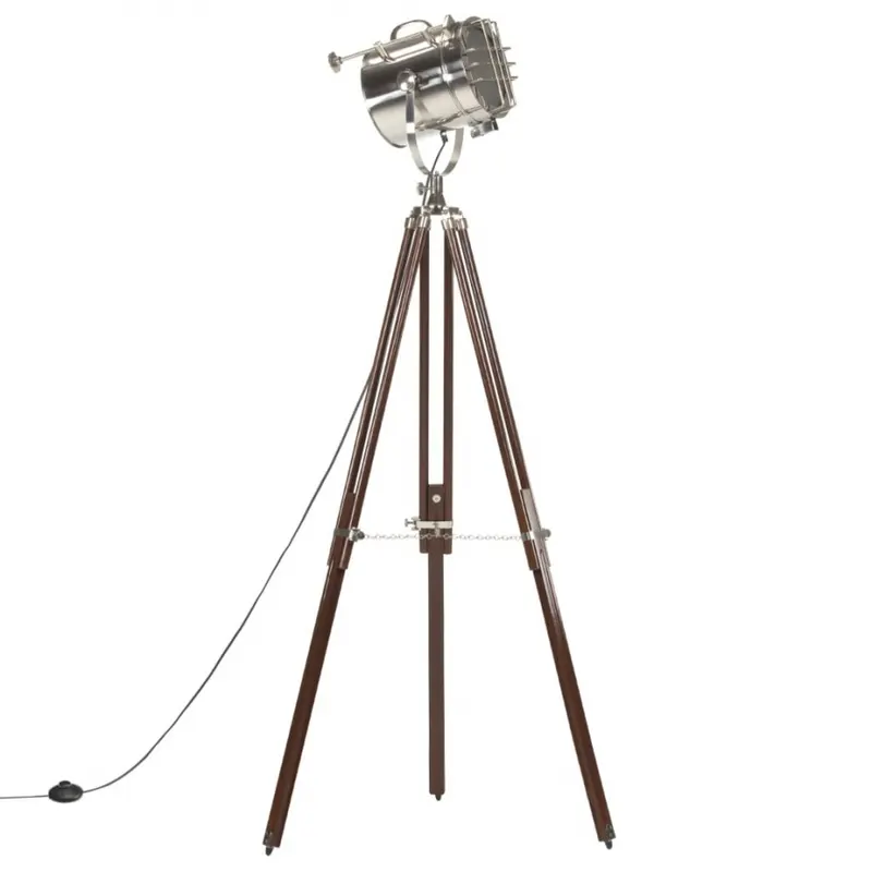 Lampa podłogowa na trójnogu lite drewno mango 180 cm