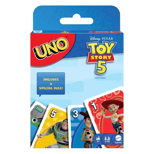 TOY STORY 5 GRA KARTY UNO gra rodzinna dla dzieci +7 lat JLN03