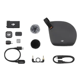 System mikrofonów bezprzewodowych DJI Mic 3 1 TX + 1 RX czarny
