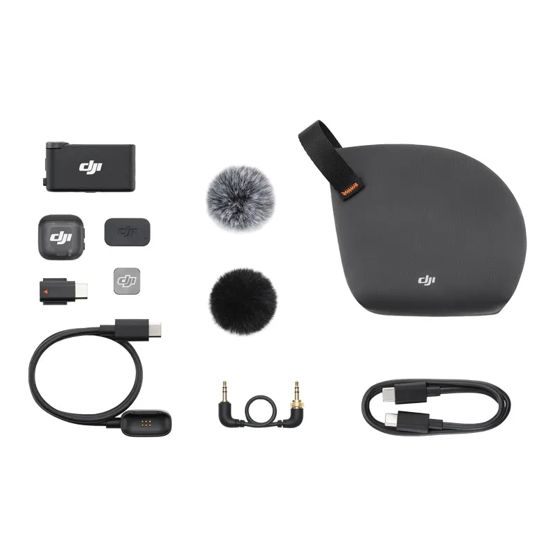 System mikrofonów bezprzewodowych DJI Mic 3 1 TX + 1 RX czarny