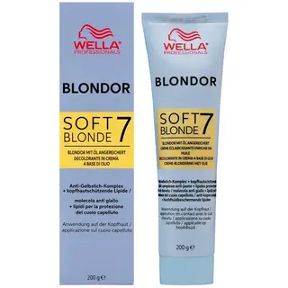 Wella Blondor Soft Blonde 7 delikatny rozjaśniacz w kremie do włosów, 200g