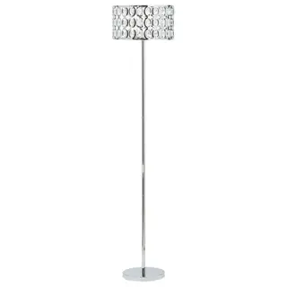 Lampa podłogowa tenna kryształ srebrny