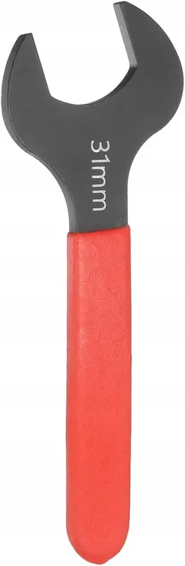 KLUCZ PŁASKI 31MM KĄTOWY 15° UCHWYT CZERWONY CZARNY